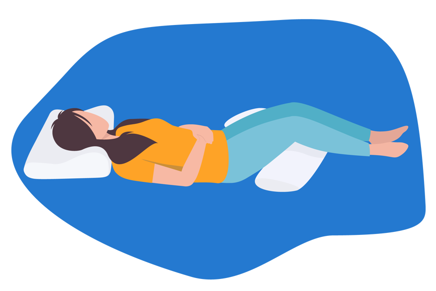 Sleeping with feet elevated